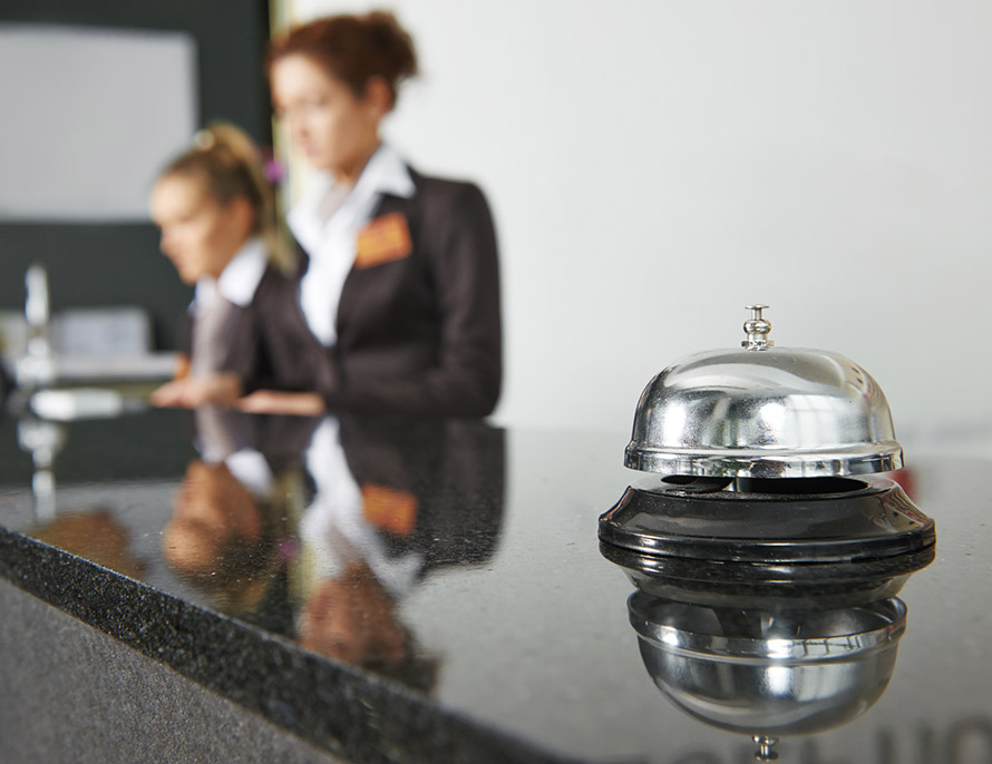 Bell on concierge Desk
