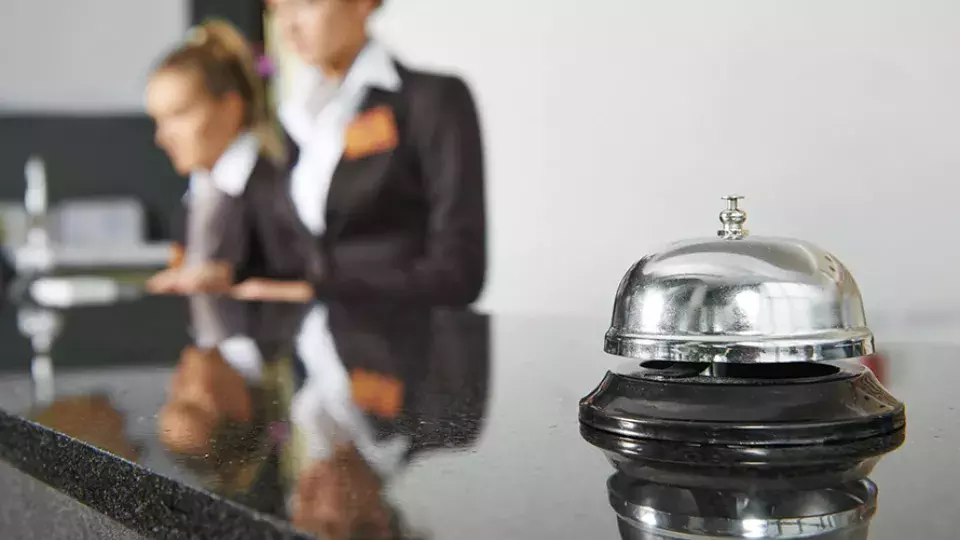 Bell on concierge Desk